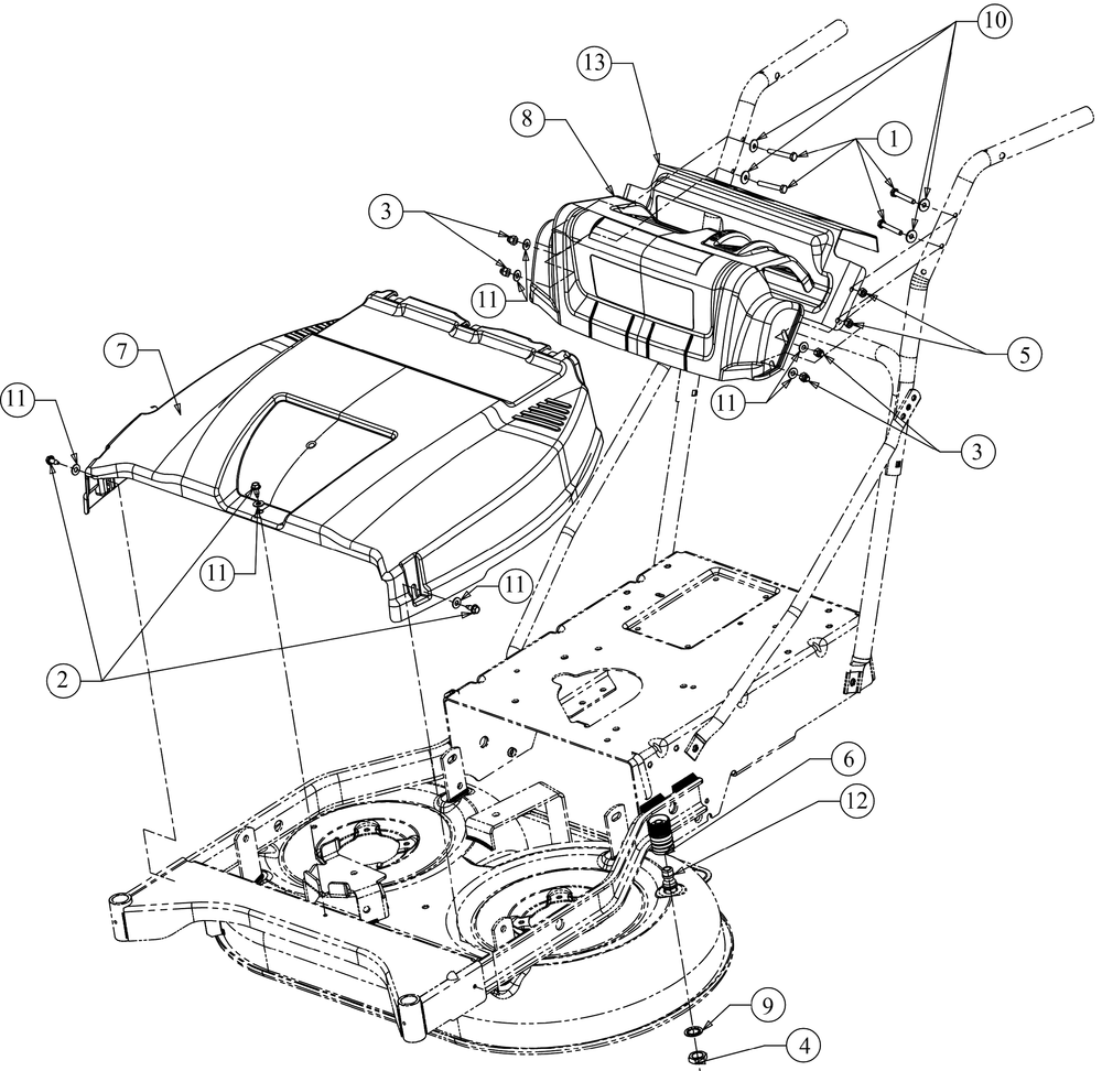 Dash Diagram and Parts List for CC760ES (12AE76JU010)(2016) Cub Cadet Lawn Mower